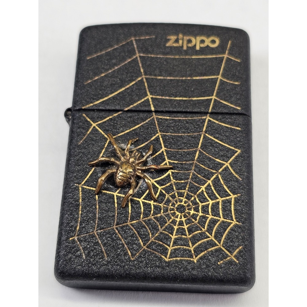 Absolute Rare Zippo‎ spider b-crackle gold 2001 limited edition